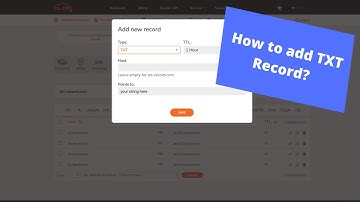How to add TXT record? (UPDATED 2021)