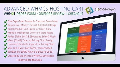 Tutorial of Different Pricing Chart Designs in WHMCS Hosting Cart Order Form