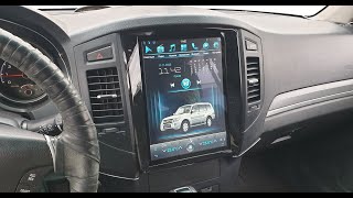 Mitsubishi Pajero IV магнитола в стиле Тесла Экран 12,1"