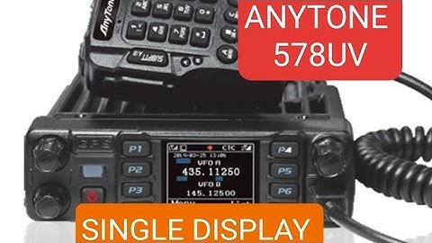 ANYTONE 578UV Single Display  Receive