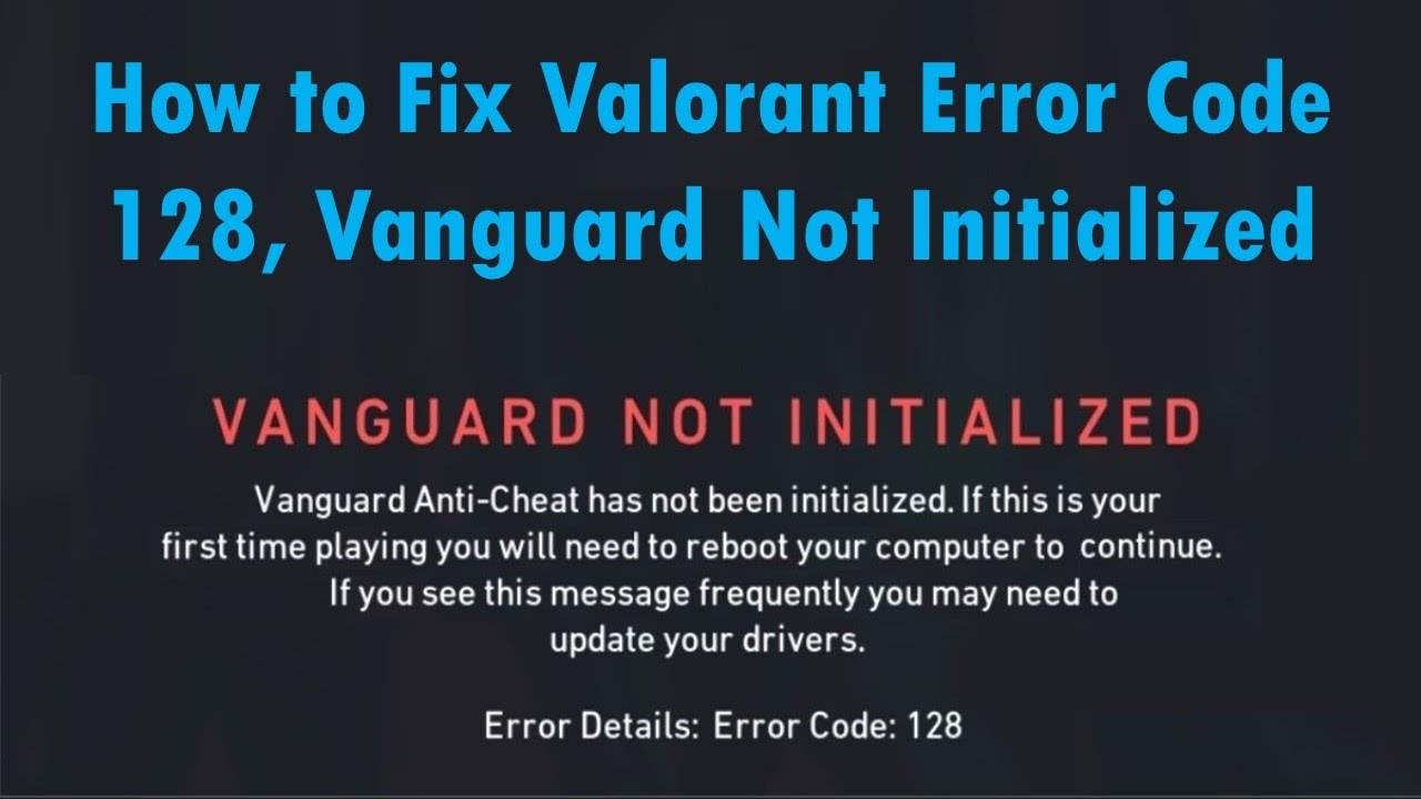 Error code 128. Что делать если Вангуард не запускается.