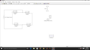 single phase uncontrolled rectifier simulation using MATLAB SIMULINK