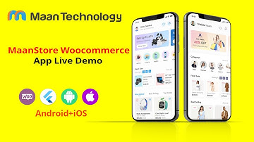 MaanStore Woocommerce Flutter App Demo In iOS and Android Device