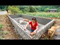 TIMELAPSE | Young Woman Built | Huge Water Tank With Bricks Part 1 - Nhất Building