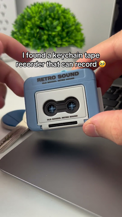 My favorite keychain 🥹🎶 #keychain #taperecorder #retro