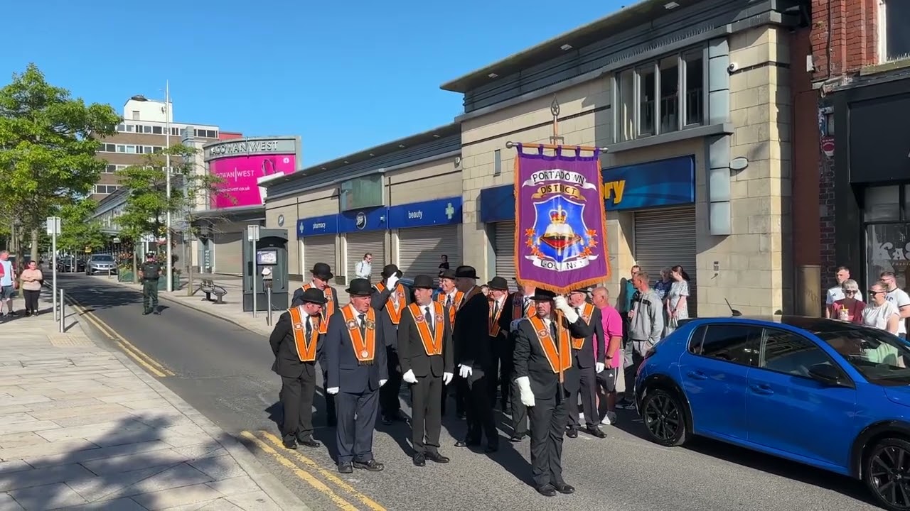 12th July Portadown Orange District - morning parade