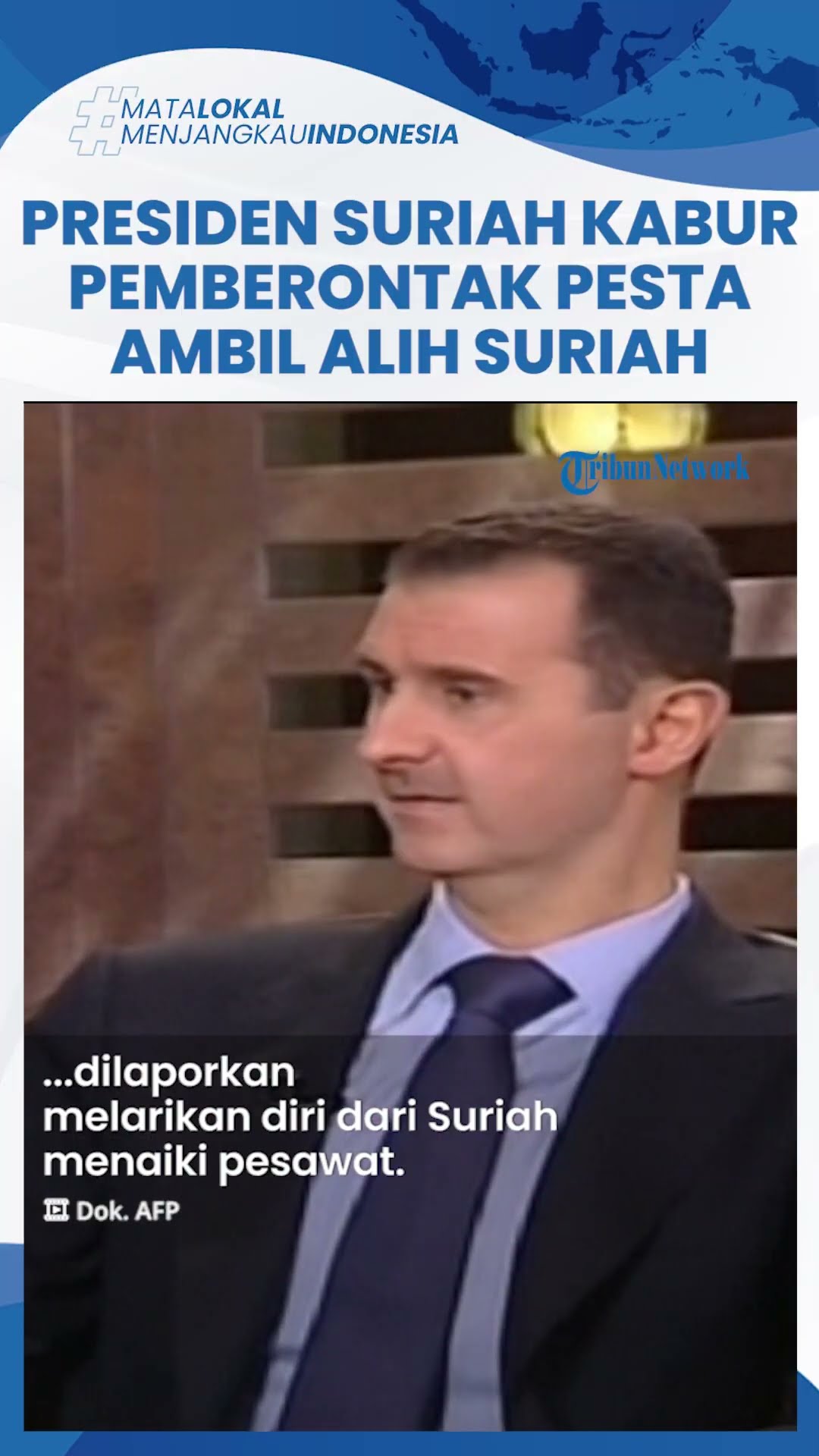 Pemberontak Suriah Umumkan Tirani Presiden Bashar al Assad Runtuh, Rayakan Kemenangan Rebut Damaskus