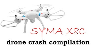 Drone crash compilaton Syma X8C