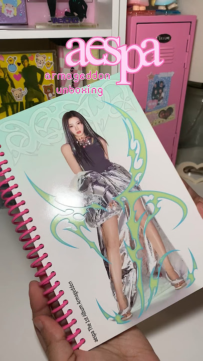 aespa Armageddon album unboxing- giselle superbeings version 💚 #aespa #kpop #albumunboxing