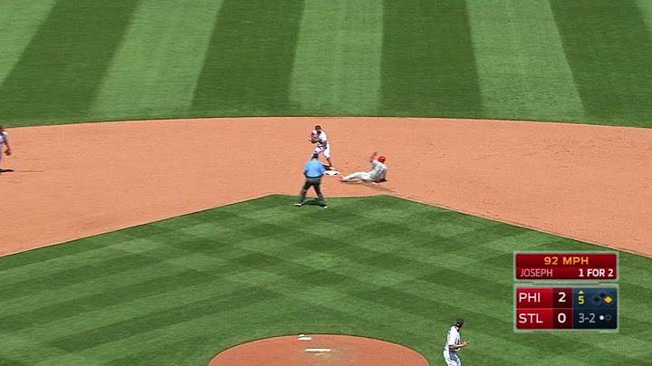 PHI@STL: Diaz starts a 6-4-3 double play in the 5th