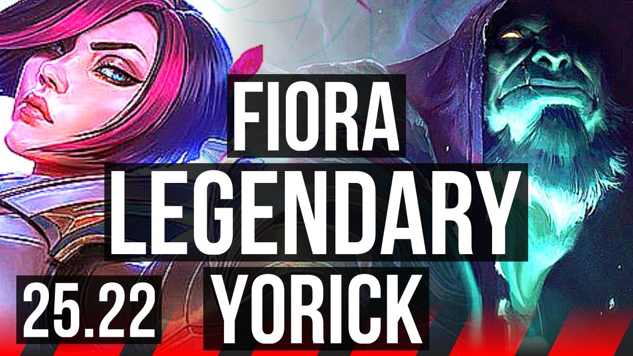 FIORA vs YORICK (TOP) | Quadra, 8 solo kills, Legendary, 43k DMG | EUW Master | 25.22