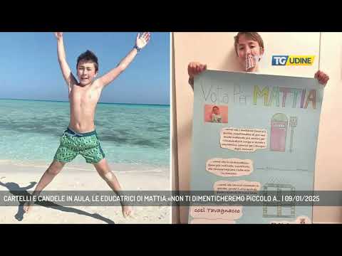 CARTELLI E CANDELE IN AULA, LE EDUCATRICI DI MATTIA:«NON TI DIMENTICHEREMO PICCOLO A... | 09/01/2025