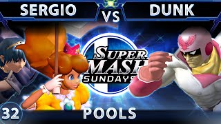 Sss 32 - Miom Dunk Falcon Vs. Sergio Marth, Peach Ssbm - Pools - Smash Melee