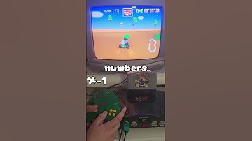 Mario Kart 64 Scaled with a GameShark code