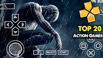 Top 20 PPSSPP Action Games For Android  2024  HD || High Graphics