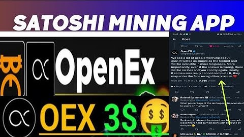 Satoshi OEX Airdrop Queiz Update|| OEX Airdrop Withdraw update||Satoshi mining app update||OEX