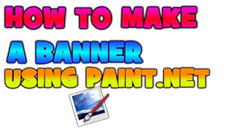 How to make a banner on paint.net