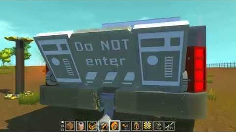 Scrap Mechanic - Automatic Barrel Launcher - Compact 4 Floor Elevator - Truck with Automatic Lights