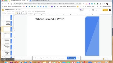 Read and Write Tool Bar