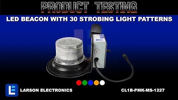 Class I LED Beacon with 30 Strobing Light Patterns - Motion Sensor - Pipe Mount - 120-240V AC