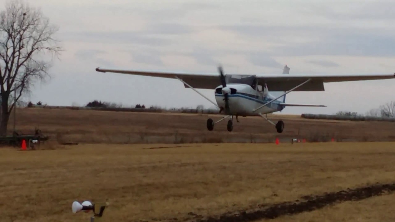 Cessna 172 grass strip landing & take off Matt YouTube