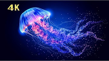 Amazing Jellyfish Aquarium in 4K - Soothing & Relaxing Music - Great for Oled TV