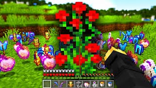 Minecraft, But Flowers Drop OP Items!