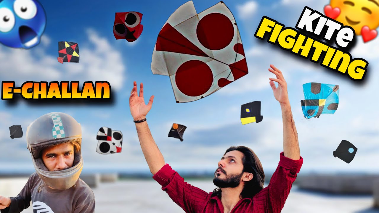Kite Fighting video🪁 | E-Challan ne kiya kam kharab | Kites Vlogs