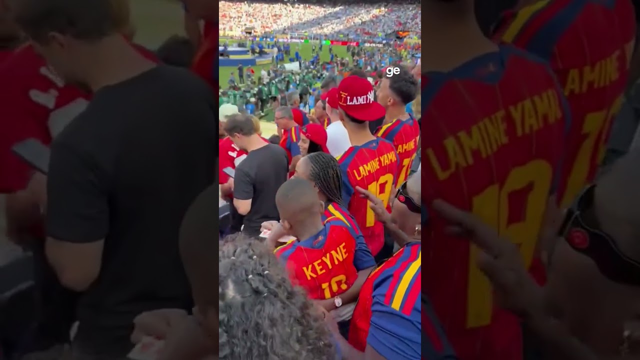 FAMÍLIA DE YAMAL COMEMORA TÍTULO DA ESPANHA | #shorts | Copa do Mundo 2026 | ge.globo