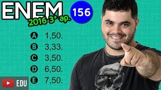 🔥 ENEM 2016 3ª Aplicação Matemática #21 👉 Escala num Mapa Cartográfico com dica matadora