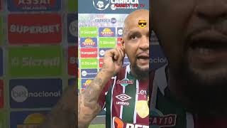 Felipe Melo afirma que o Fluminense jogou melhor que o Flamengo até a expulsão.