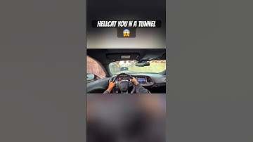 HELLCAT CRAZY LOUD TUNNEL POV😱#trending #hellcat #srt #viralvideo #subscribe #mopar #shorts #cars
