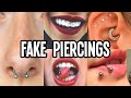 15 DIY Fake Piercings in Minutes At Home ❤️ Easy!
