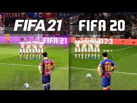 FIFA 21 vs FIFA 20 GAMEPLAY COMPARISON!