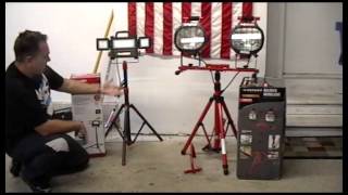 LED vs Halogen worklight comparison