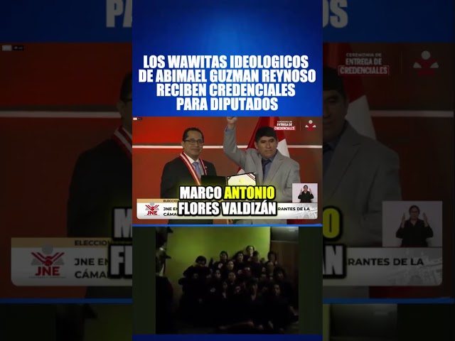 🚨 ¡Alerta! Perú🚨 Neo marxistas senderistas reciben del JNE credenciales para diputados