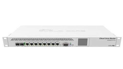 MikroTik CCR1009-7G-1C-1S+ 7 port Router unboxing