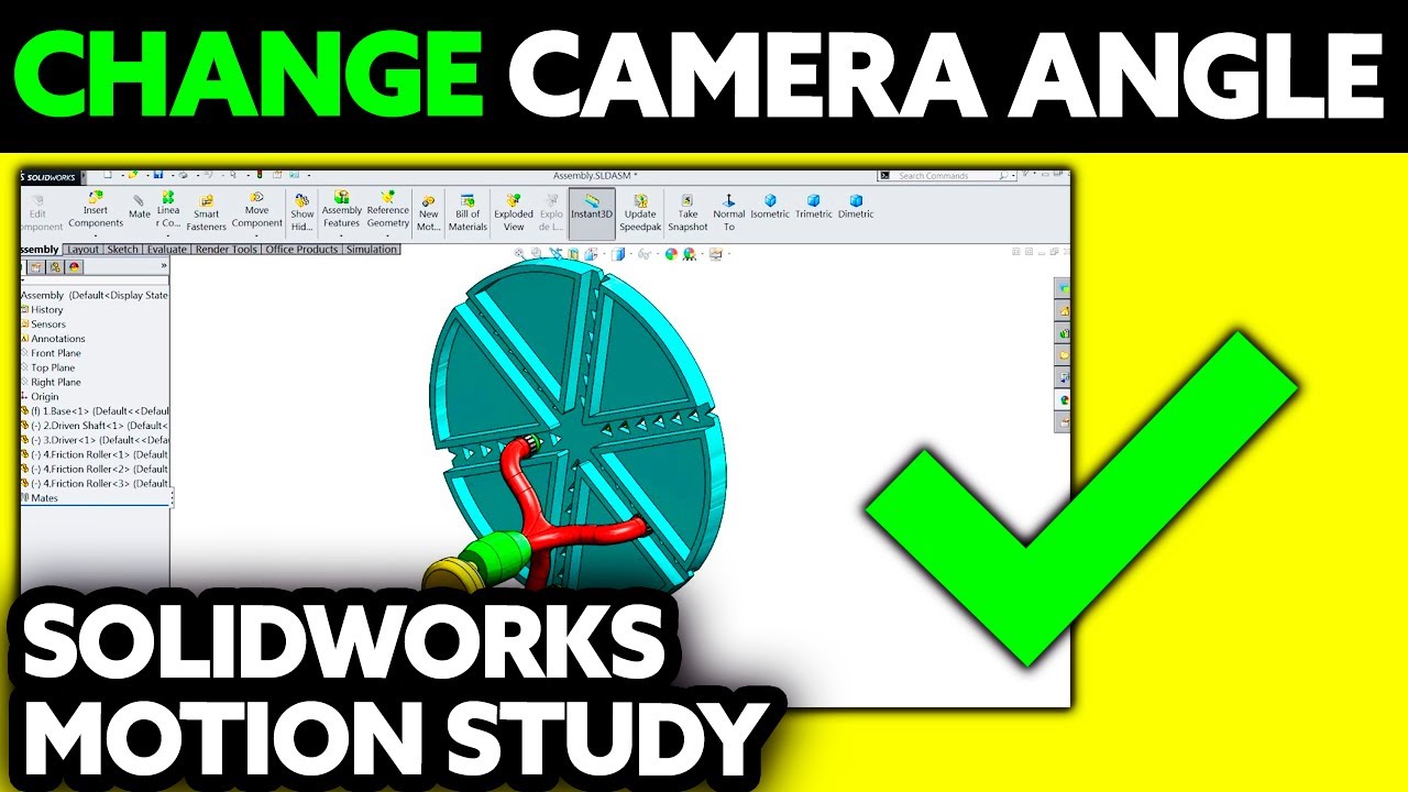 How To Change Camera Angle in Solidworks Motion Study (2025) - Step by ...