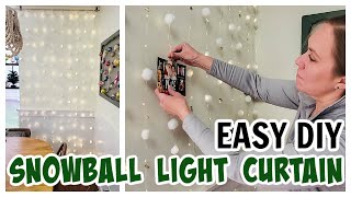 Snowball Lighting with LED Curtain string lights - Save $$$ and make your own with this DIY tutorial by Refresh Living 323 views 1 year ago 2 minutes, 26 seconds