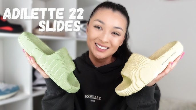 WORTH A LOOK!? Adidas Adilette 22 Slide On Feet Review - YouTube