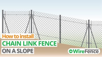 How to Install Chain Link Fence On Slope (Step by Step) | WireFence