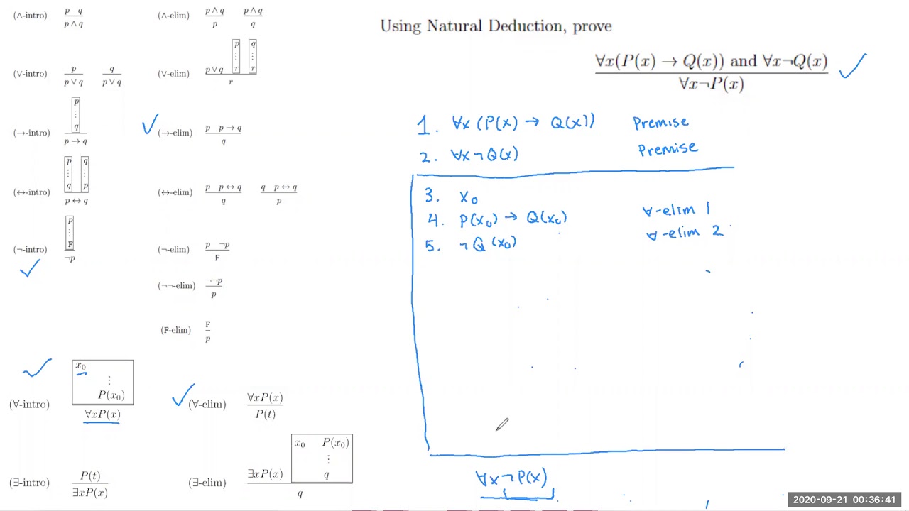 Natural Deduction with Quantifiers