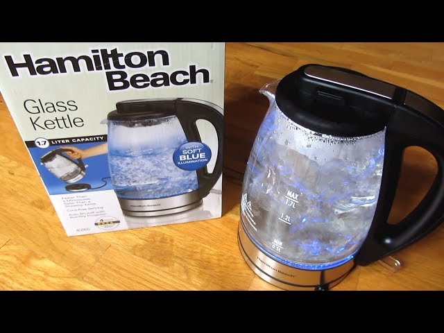 Hamilton Beach Electric Kettle, Boiling Water Demo Review, Model 40865