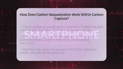 How Does Carbon Sequestration Work Within Carbon Capture? - Talking Tech Trends