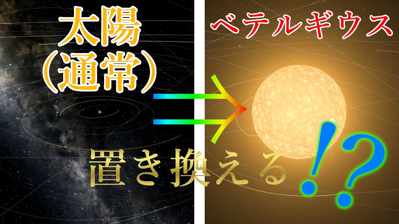【検証】太陽をベテルギウスに置き換えたらどうなるのか - YouTube