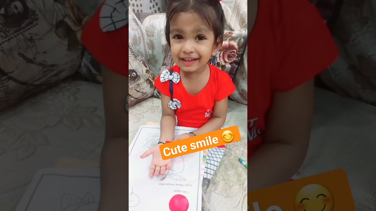 cute smile😊| Red color 🥰| 