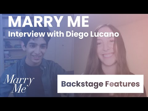 Marry Me Interview with Diego Lucano | Backstage Features with Gracie Lowes