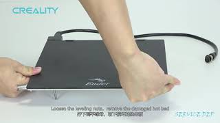 Service tutorial Ender 7 the hot bed replacement