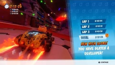 Crash Team Racing Nitro-Fueled - Spyro Circuit Dev Time Trial - Speed