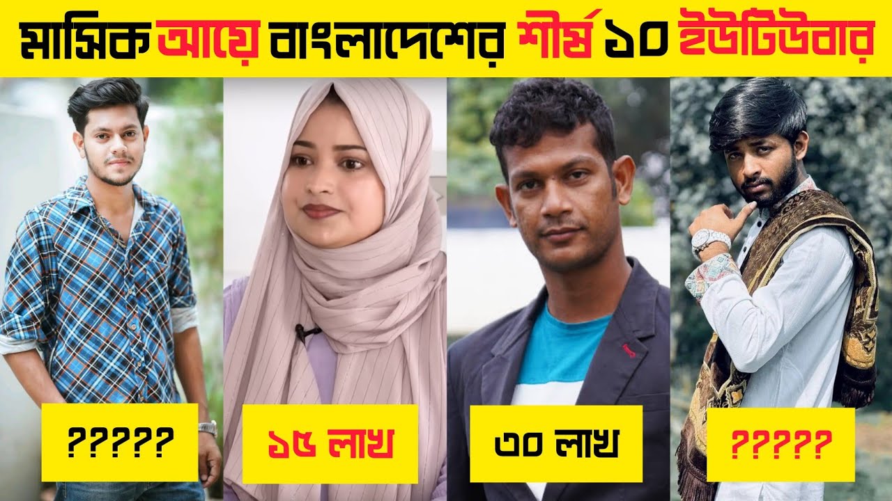 Top 10 Richest Youtuber In Bangladesh 2024 Omor On Fire Rakib Hossain top-10-richest-youtuber-in-bangladesh-2024-omor-on-fire-rakib-hossain